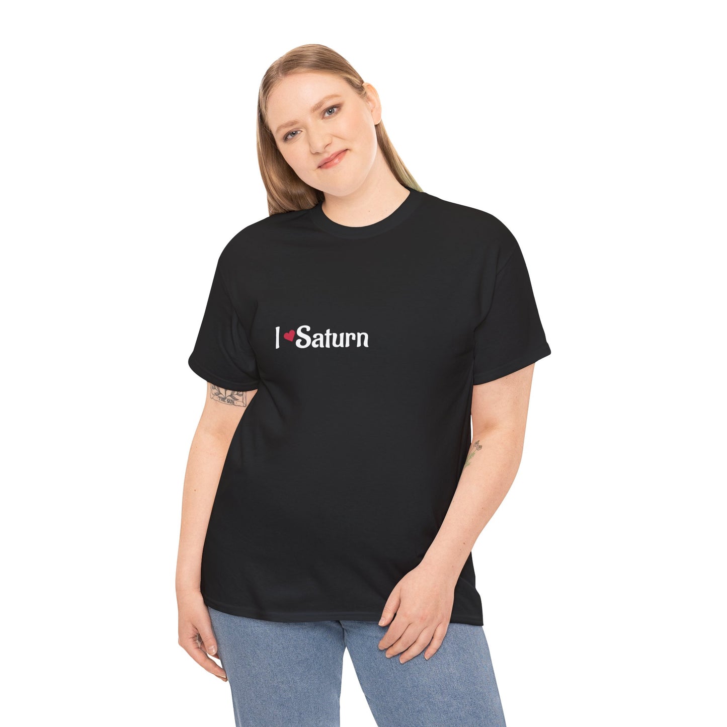 I Love Saturn T-shirt Perfect Tee for Galaxy Enthusiasts