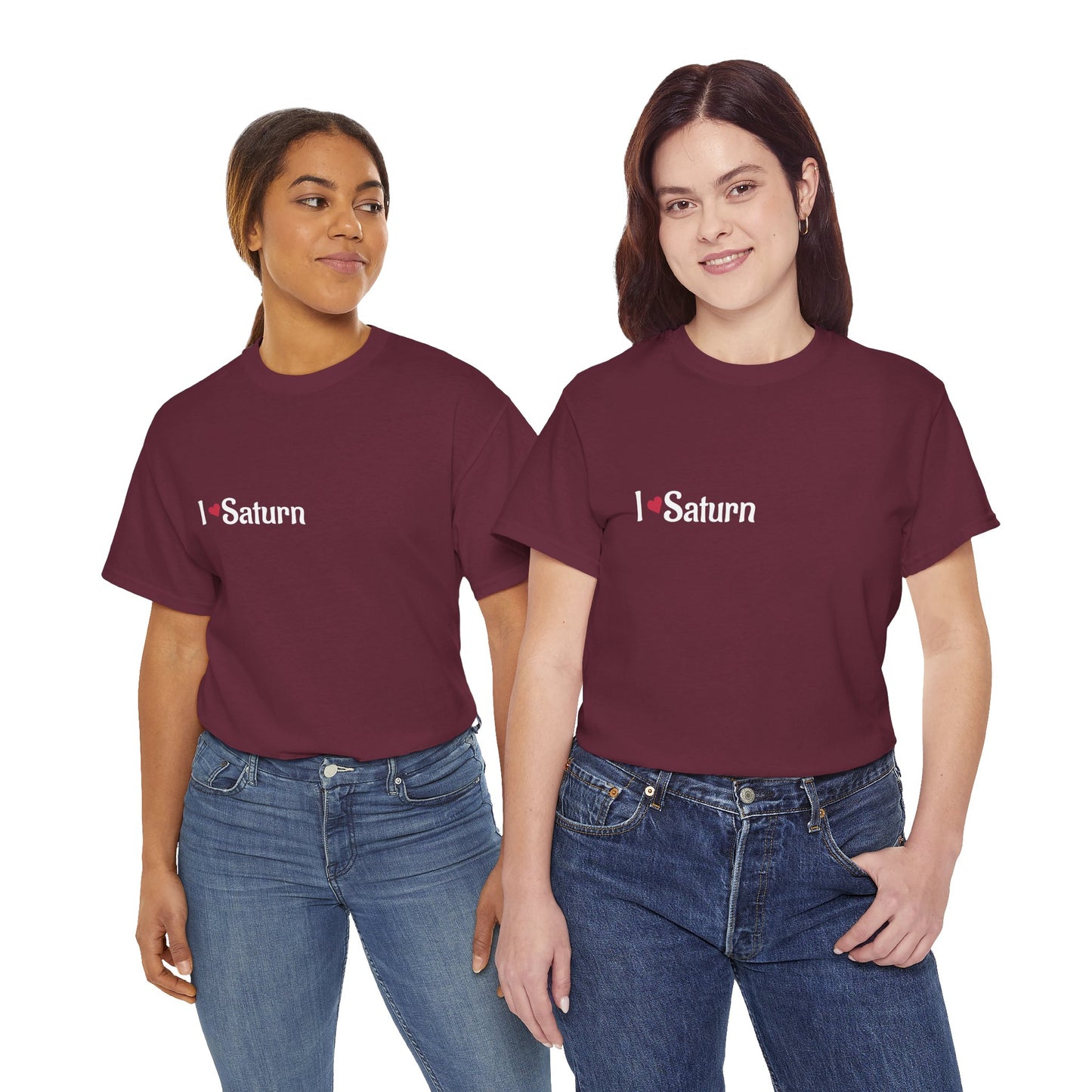 I Love Saturn T-shirt Perfect Tee for Galaxy Enthusiasts