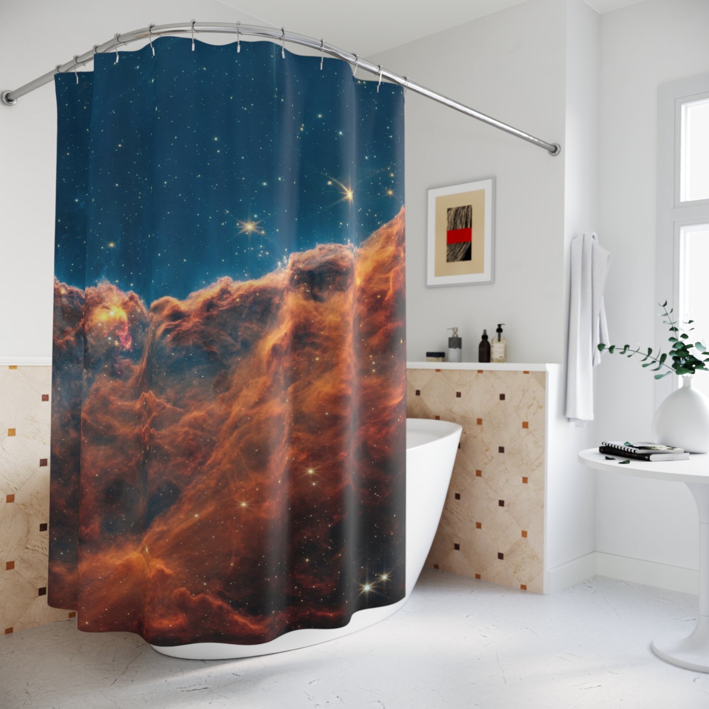 Carina nebula Shower Curtain