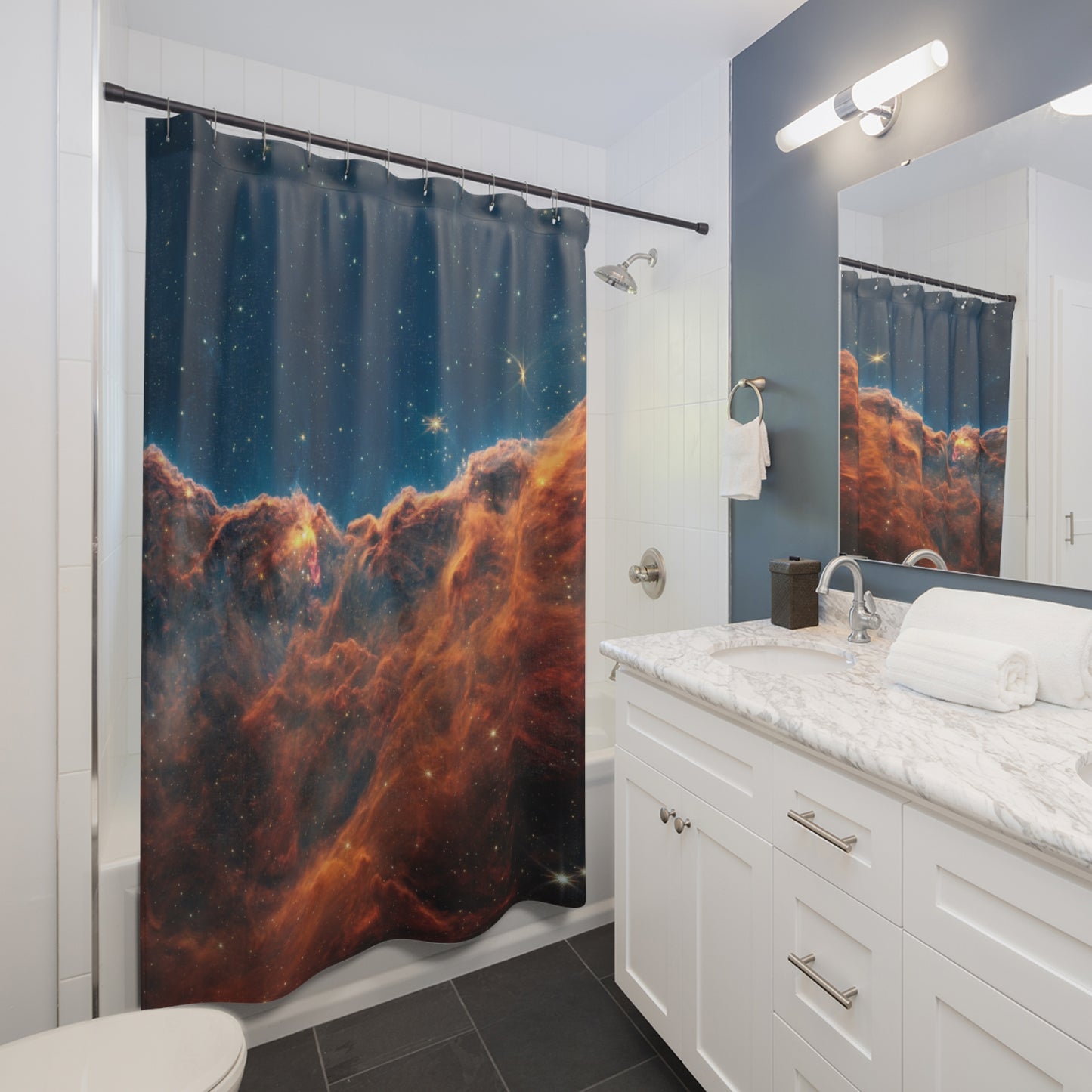 Carina nebula Shower Curtain