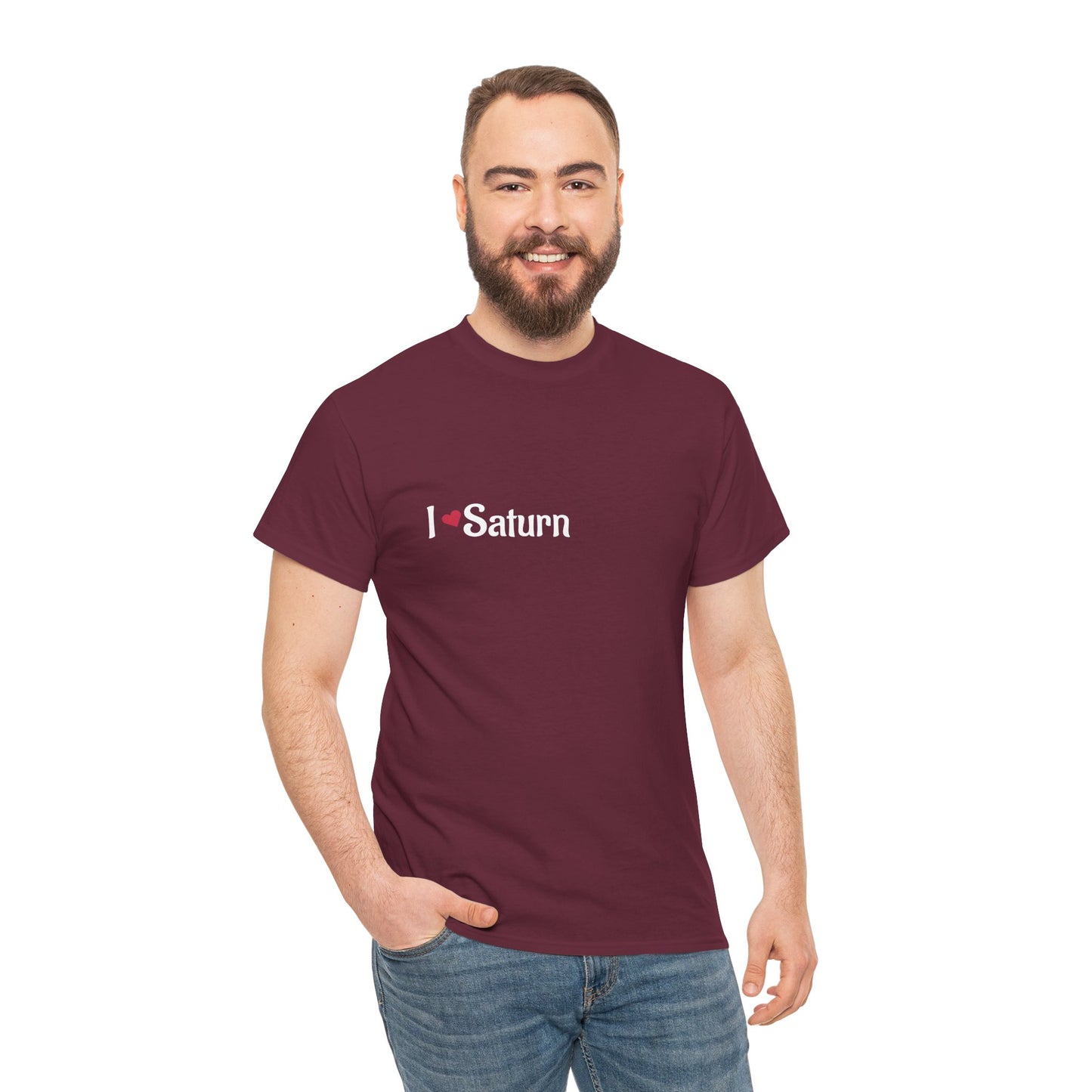 I Love Saturn T-shirt Perfect Tee for Galaxy Enthusiasts